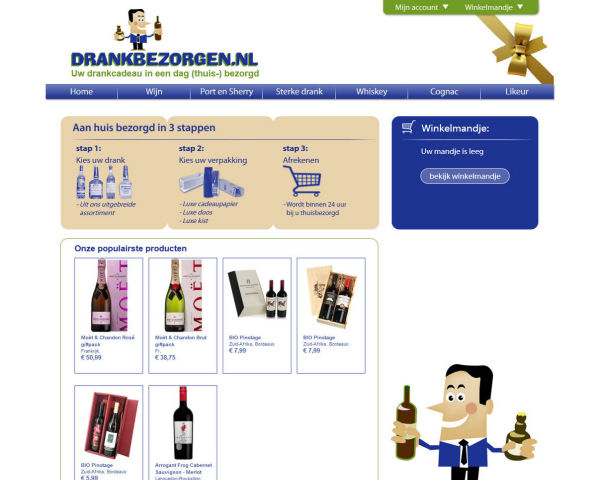Webdesign Drankbezorgen.nl