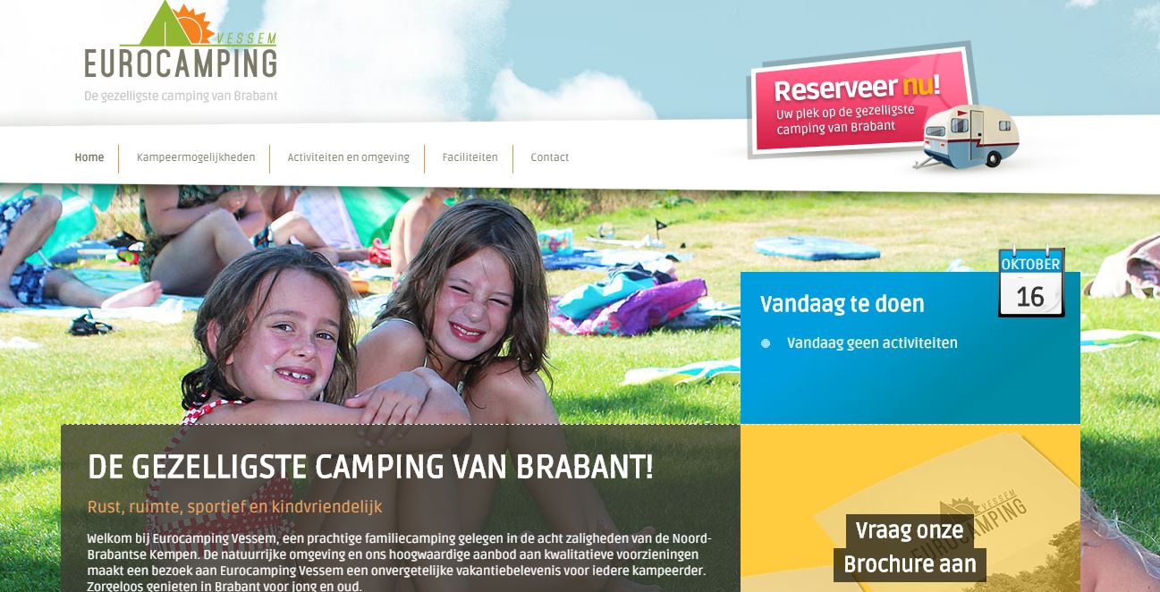 Website Eurocamping Vessem